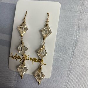 Honey Czech Crystal Earrings